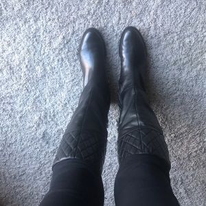 Adrienne Vittadini Tall Leather Boot- NEW